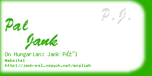 pal jank business card